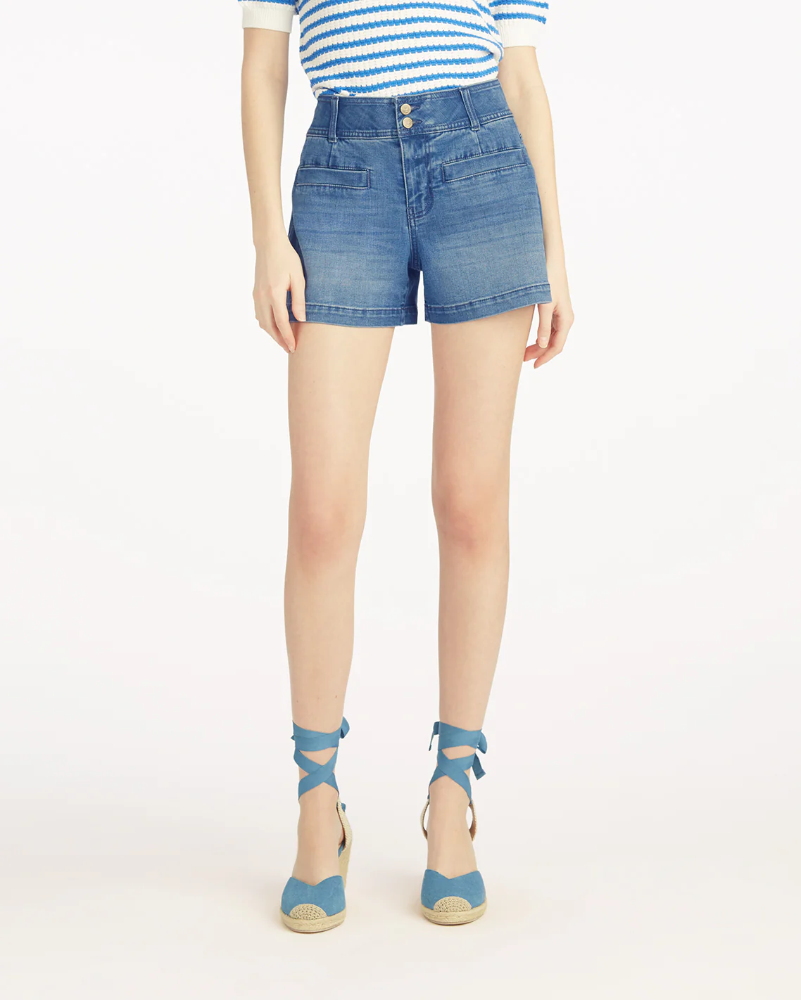 Welt Pocket Short   Medium Wash