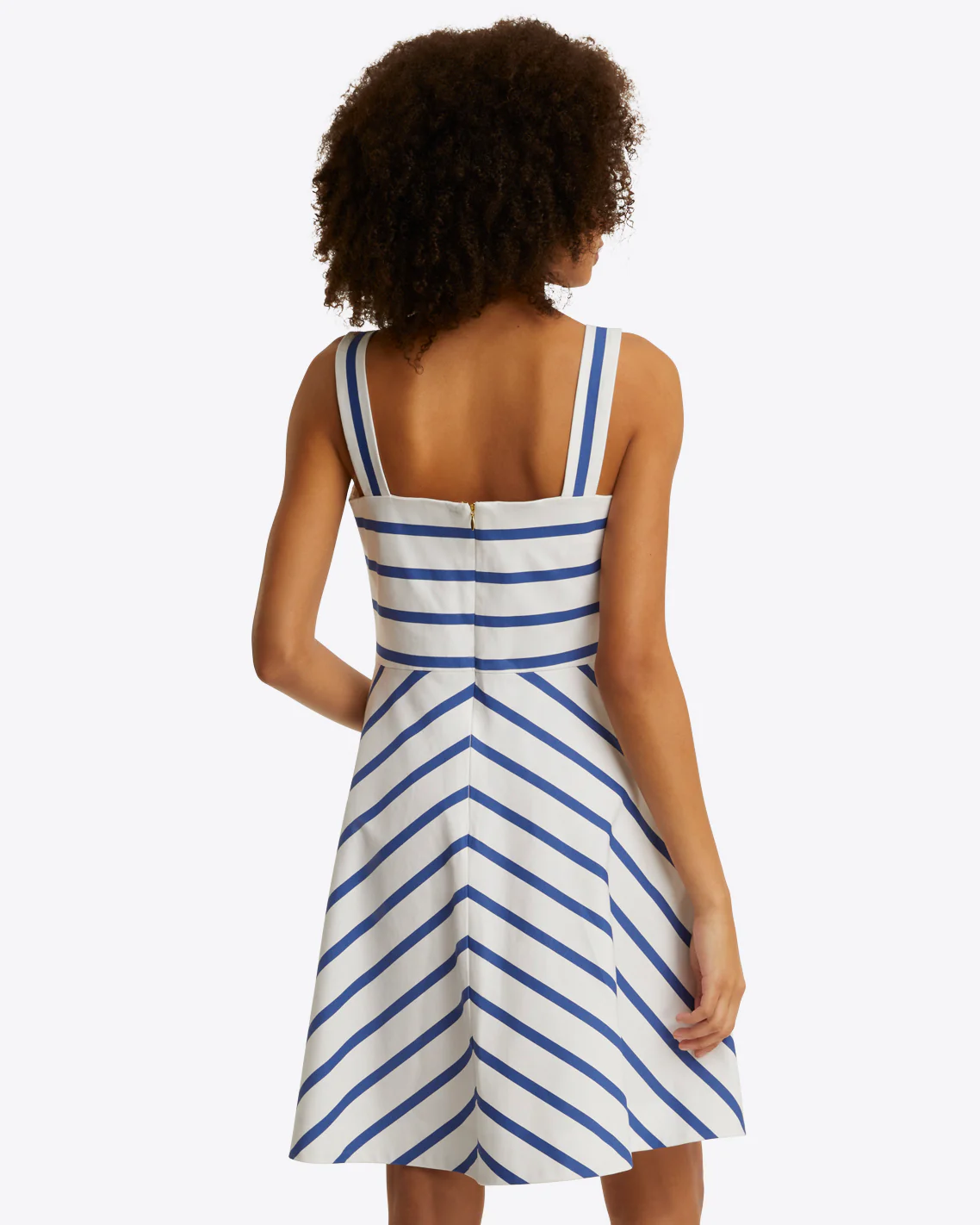 Circle Dress in Cotton Suspenders