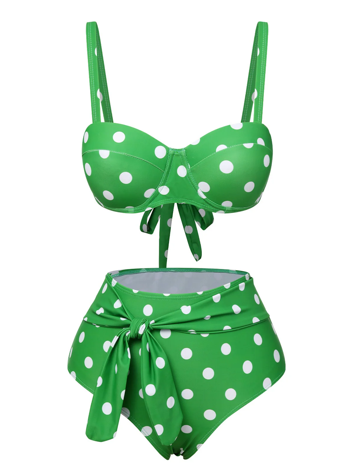 Polka Dots Strap Swimsuit