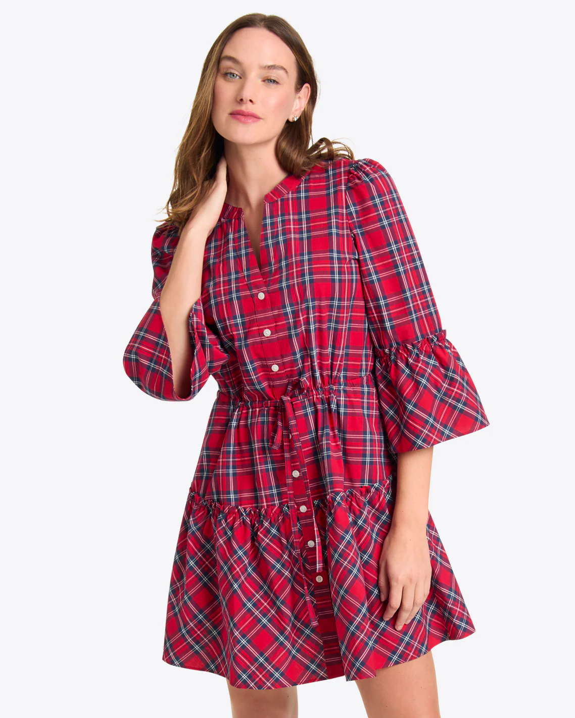 Shirtdress in Plaid