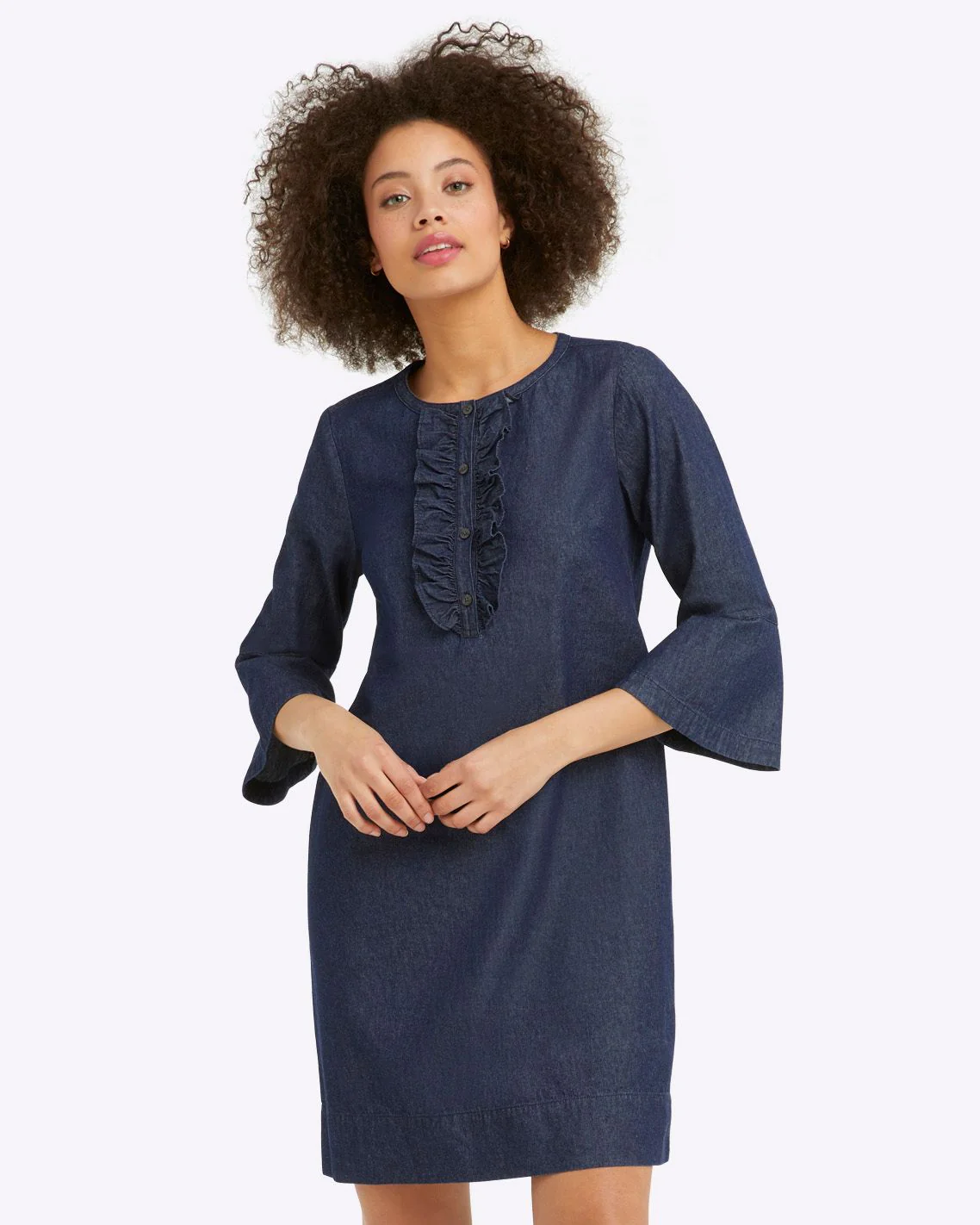 Ruffle Shift Dress